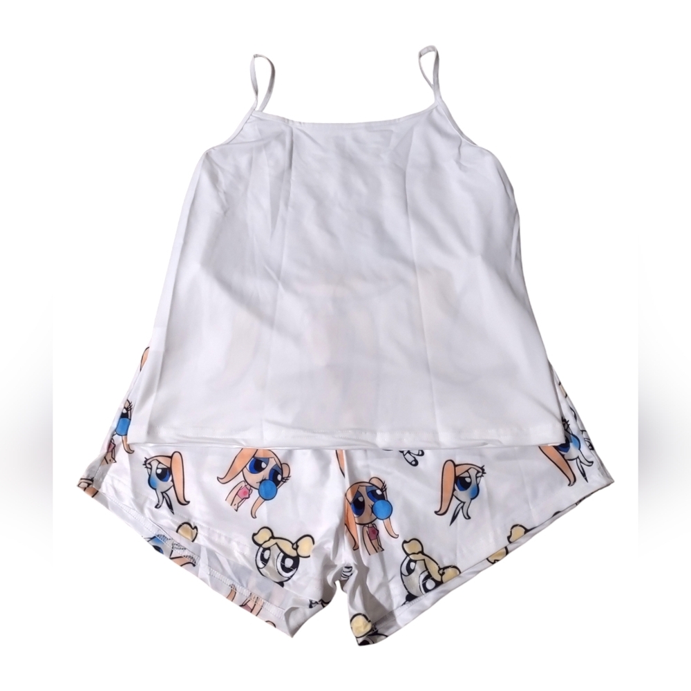 Pajama Set Top and Short Bottom womens XL New - Picture 3 of 8
